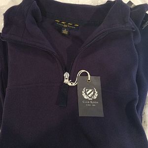 Club Room Mens Pull Over Fleece Sweatshirt